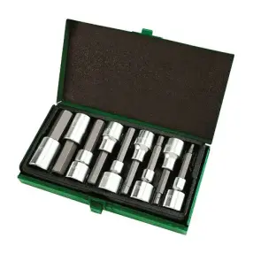 Набор головок-бит шестигранник TOPTUL 1/2" Н4-Н17 80мм GAAD0905 №1
