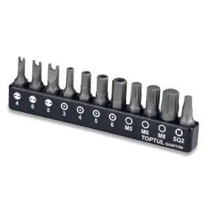 Набор бит для шуруповерта TOPTUL 1/4" 11ед. GAAV1104 №1