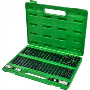 Профессиональный набор бит TORX, HEX, SPLINE, RIBE, SQ 60ед. TOPTUL GCAI6003 №3