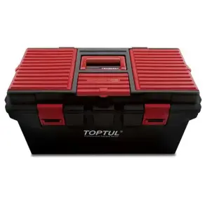 Ящик для инструментов пластиковый 4 секции 556x278x270 TOPTUL TBAE0401 №1