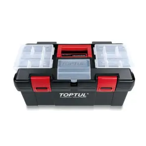 Скринька для інструментів пластиковий 3 секції 445x240x205 TOPTUL TBAE0302 №1