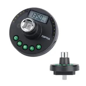 Адаптер динамометричний цифровий TOPTUL + шкала довороту 1/2" 10-200Нм DTA-200A4 №1