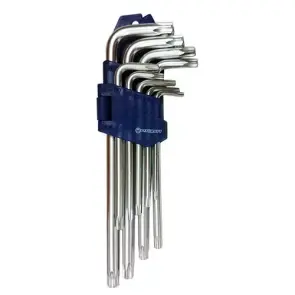 Ключи TORX Г-образные длинные с отверстием 9ед. СТАНДАРТ TKS0902 №1