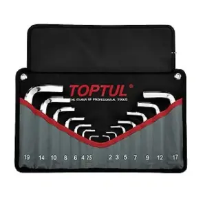 Набір ключів шестигранних Г-под. TOPTUL 2-19 мм 14 од. у чохлі GPAQ1401 №1