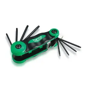 Набір шестигранників складаний TOPTUL TORX: T6-T25 AIFB0802 №1