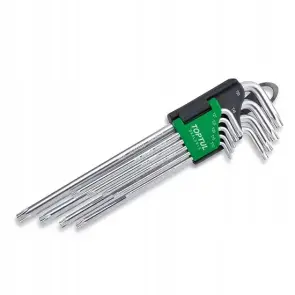 Г-образные ключи TORX TOPTUL T10-T50 9ед. супердлинные с отверстием GAAL0915 №3