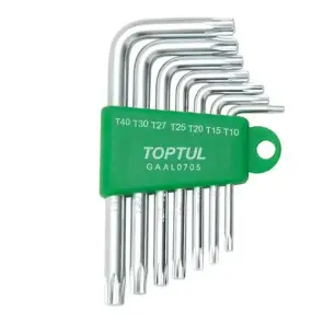Набір ключів TORX Р-обр. TOPTUL T10-T40 7ед. GAAL0705 №1