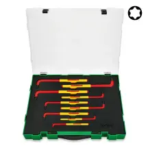 Набор ключей TORX диэлектрических VDE 9 ед. T10-T50 TOPTUL GZC0911
