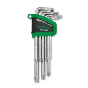 Набір Г-обр. ключів TORX T10-T50 9од. довгих TOPTUL GSN-09LS №1