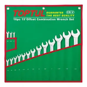 Набор ключей дюймовых комбинированных TOPTUL 16 шт. (1/4"-1-1/4") GBAA1604 №1