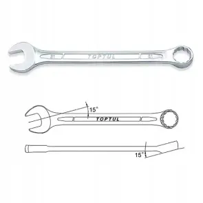 Набор ключей дюймовых комбинированных TOPTUL 16 шт. (1/4"-1-1/4") GBAA1604 №2