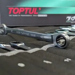 Набір комбінованих ключів трещоточных TOPTUL 8-19мм 12од. в чохлі GPAQ1202 №3