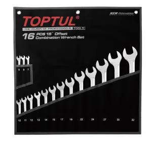Набір ключів рІжково-накидних TOPTUL 16 шт. 7-32 Hi-Performance GPAX1601 №1