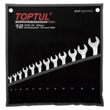 Набор ключей комбинированных TOPTUL 12 шт. 6-22 Hi-Performance GPAX1202