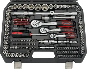 Набір інструменту комбінований 1/4",3/8",1/2" 216од. СТАНДАРТ ST-0216 №3