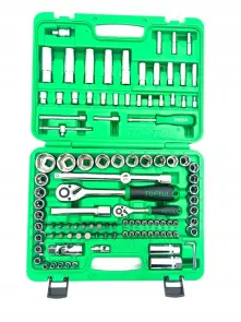 Автомобильный набор инструментов 1/4", 1/2" 108ед. (6-гр.) TOPTUL GCAI108R №2