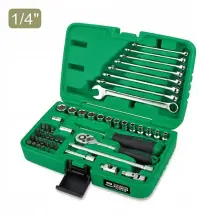 Набор инструмента TOPTUL 1/4" + ключи 49ед. GCAI4901