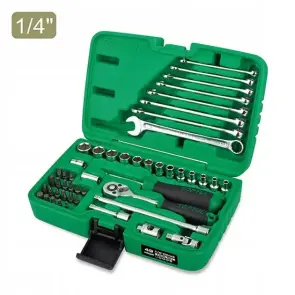 Набор инструмента TOPTUL 1/4" + ключи 49ед. GCAI4901 №1