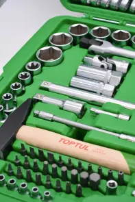 Универсальный набор инструмента 1/4", 3/8", 1/2" 144ед. TOPTUL GCAI144R №7