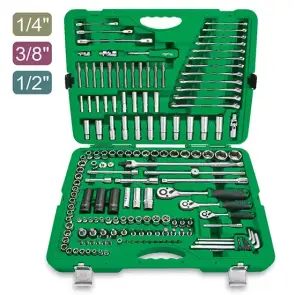 Набір інструменту комбінований 1/4", 3/8", 1/2" 163 од. TOPTUL GCAI163R №1