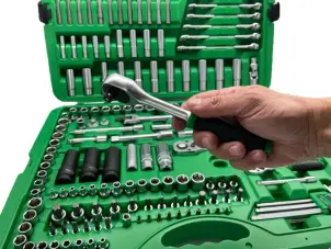 Набір інструменту комбінований 1/4", 3/8", 1/2" 163 од. TOPTUL GCAI163R №2