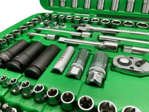 Набір інструменту комбінований 1/4", 3/8", 1/2" 163 од. TOPTUL GCAI163R №3