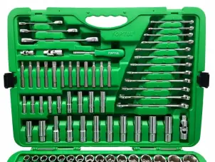 Набір інструменту комбінований 1/4", 3/8", 1/2" 163 од. TOPTUL GCAI163R №5