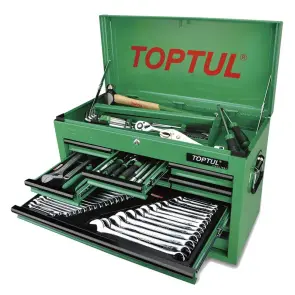 Ящик с инструментом TOPTUL (TBAA0901, 9 секций) 186ед. GCBZ186A №1