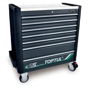 Візок з інструментом (BUMPER SERIES) 7 секцій 413ед. сірий TOPTUL GE-41330 №1