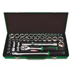 Комбинированный набор инструментов TOPTUL 1/2" (дюйм+метр.) 38ед. GCAD3803 №1