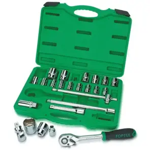 Набір інструменту головки з тріскачкою TOPTUL 1/2" 24ед. GCAI2401 №1