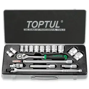 Набір головок з тріскачкою TOPTUL 1/2" 18ед. (6-гр.) GCAD1802 №1