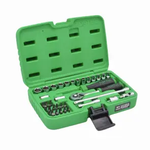 Набір торцевих головок і біт з тріскачкою TOPTUL 1/4" 41од. GCAI4102 №3