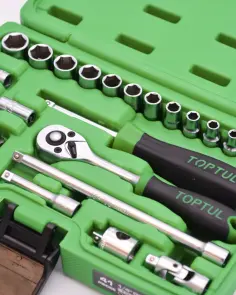 Набір торцевих головок і біт з тріскачкою TOPTUL 1/4" 41од. GCAI4102 №5