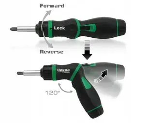 Набір торцевих головок і біт TOPTUL 1/4" з трещоточной викруткою GAAI5401 №4