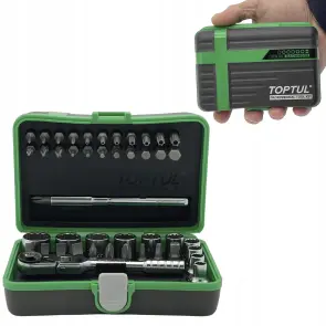 Набор бит и головок с трещоткой TOPTUL 1/4" 41 ед. (12-гран.) TOPTUL GADW4502 №1