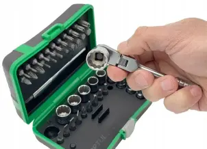 Набор бит и головок с трещоткой TOPTUL 1/4" 41 ед. (12-гран.) TOPTUL GADW4502 №2