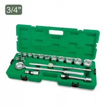 Набір головок з тріскачкою TOPTUL 3/4" 17од. (6-гр.) GCAI1701