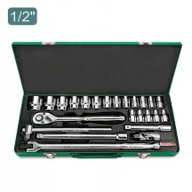 Набір інструменту головки з тріскачкою TOPTUL 1/2" 24ед. (6-гр.) GCAD2401