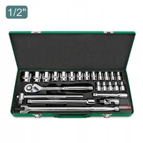 Набір інструменту головки з тріскачкою TOPTUL 1/2" 24ед. (6-гр.) GCAD2401 №1