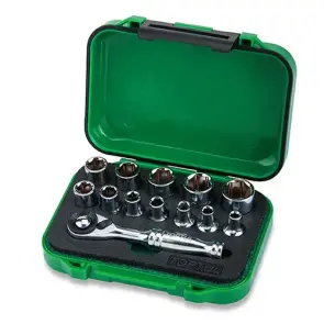 Набор головок с трещоткой TOPTUL 1/4" 13ед. GABW1301 №1