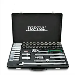 Комбинированный набор инструментов TOPTUL 1/2" 41 ед. (короткие+длинные головки) GCAD4102 №1