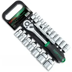 Набір головок з тріскачкою TOPTUL 1/2" 20од. 8-32мм GABB2001 №1