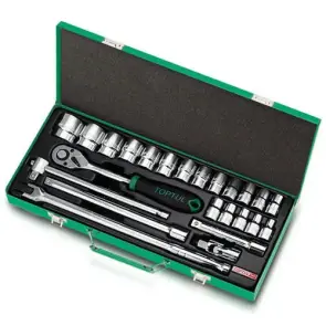 Набір інструменту головки з тріскачкою TOPTUL 1/2" 24ед. (12-гр.) GCAD2404 №1