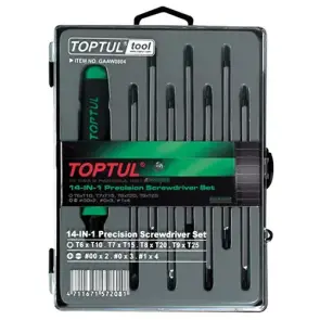 Набір викруток для точних робіт 14 в 1 TOPTUL (T5-T20,PH,SL) GAAW0804 №1