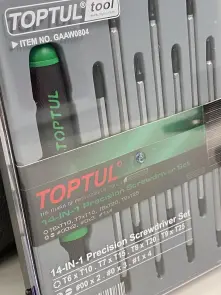 Набір викруток для точних робіт 14 в 1 TOPTUL (T5-T20,PH,SL) GAAW0804 №4