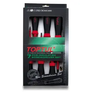 Набор отверток изолированных TOPTUL (1000V) 7ед. GAAE0704 №1