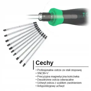 Набір викрутка з насадками 20 в 1 TOPTUL (PH,PZ,SL,Hex,Torx) GAAI2101 №4