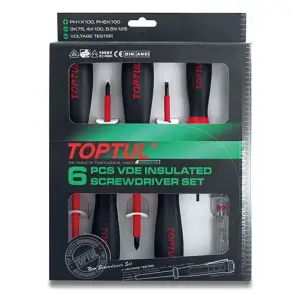 Набір ізольованих викруток до 1000В TOPTUL 6ед. GAAE0612 №1