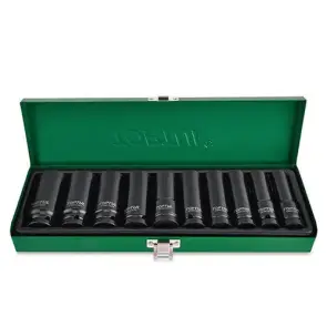 Набор головок дюймовых ударных длинных TOPTUL 1/2" 7/16-1" 10ед. GEAD1002 №1